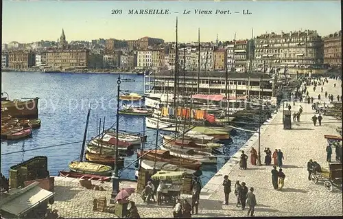 Marseille Le Vieux Port Bateau Kat. Marseille