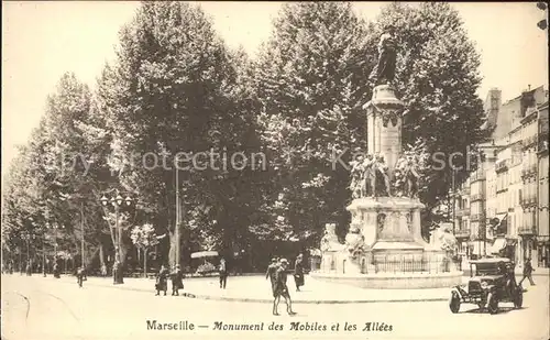 Marseille Monument des Mobiles et les Allees Automobile Kat. Marseille