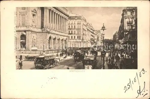 Marseille Une Rue Tram Kat. Marseille