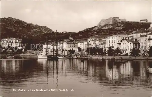 Calvi Les Quais et le Calvi Palace Kat. Calvi