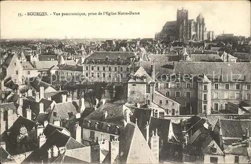 Bourges Vue panoramique prise de l Eglise Notre Dame Kat. Bourges