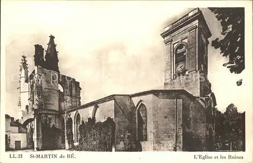 Saint Martin de Re Eglise et les Ruines Kat. Saint Martin de Re