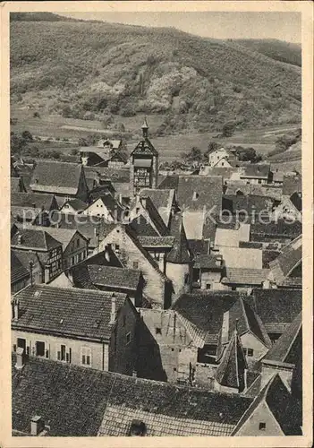 Riquewihr Haut Rhin Blick ueber die Altstadt Kat. Riquewihr