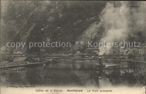 Montherme Pont suspendu Vallee de la Meuse Kat. Montherme