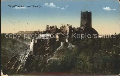 Rappoltsweiler Haut Rhin Elsass Ulrichsburg Kat. Ribeauville