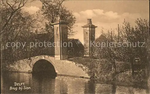 Delft Brug bij Sion Kat. Delft