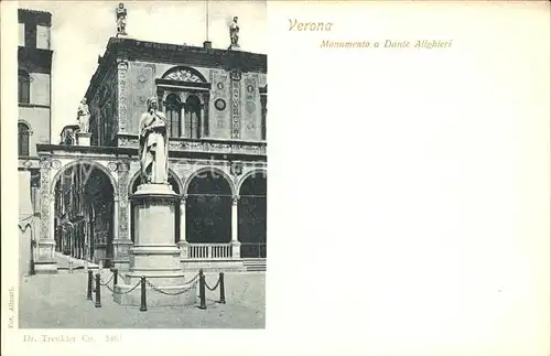 Verona Veneto Monumento a Dante Alighieri Kat. Verona