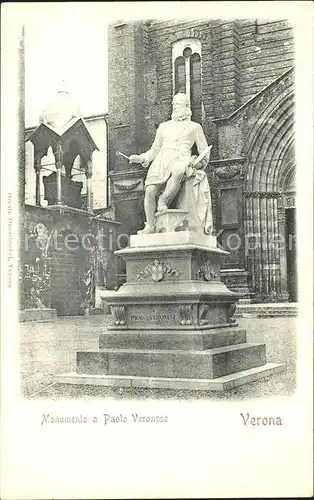 Verona Veneto Monumento a Paolo Veronese Kat. Verona