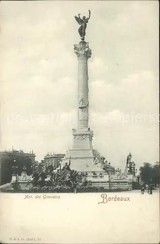 Bordeaux Monument des Girondins Kat. Bordeaux