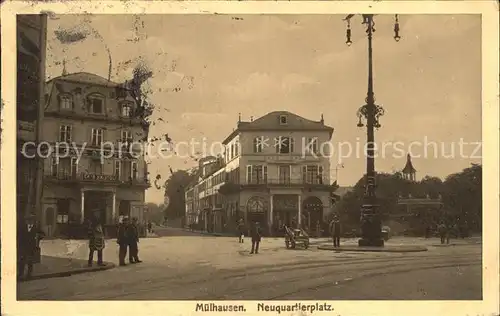 Muelhausen Elsass Neuquartierplatz Kat. Mulhouse