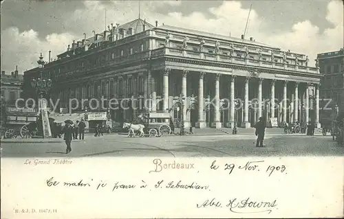 Bordeaux Le Grand Theatre Kat. Bordeaux