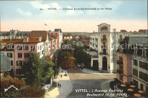 Vittel Avenue Ambroise Bouloumie et Hotels Kat. Vittel