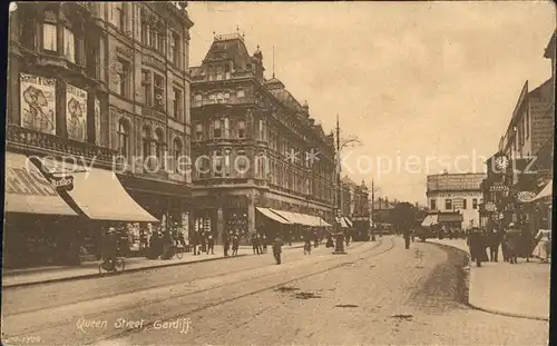 Cardiff Wales Queen Street Kat. Cardiff