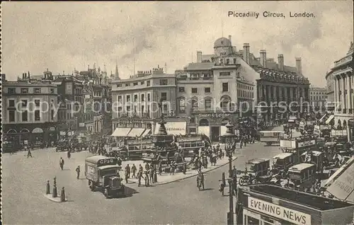 London Piccadilly Circus Busse Autos Kat. City of London