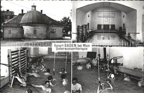 Baden Wien Kurort Unterwassertherapie Kat. Baden