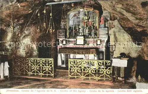 Jerusalem Yerushalayim Grotte Agonie  Kat. Israel