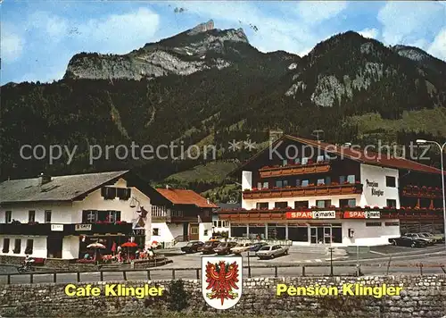 Maurach Tirol Cafe Pension Klingler Spar Markt Kat. Eben am Achensee