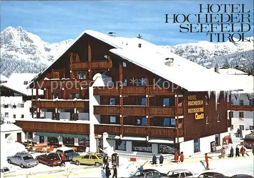 Seefeld Tirol Hotel Hocheder Kat. Seefeld in Tirol