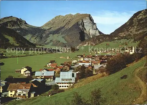 Schoppernau Vorarlberg mit Kanisfluh Kat. Schoppernau