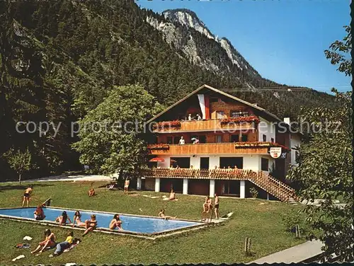 Muenster Tirol Gasthof Gruensbach Swimmingpool Kat. Muenster