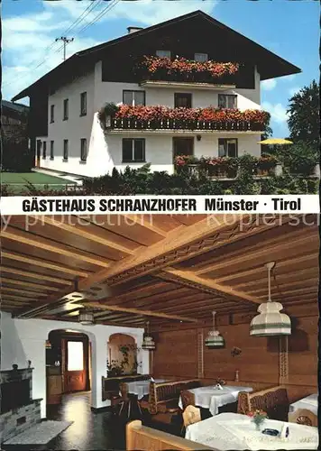 Muenster Tirol Gaestehaus Schranzhofer Stube Kat. Muenster