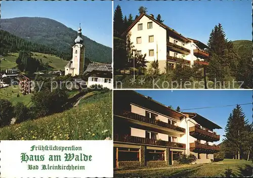 Bad Kleinkirchheim Kaernten Fruehstueckspension Haus am Walde Kirche Kat. Bad Kleinkirchheim