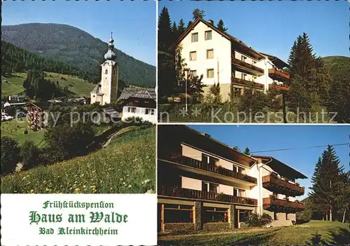 Bad Kleinkirchheim Kaernten Fruehstueckspension Haus am Walde Kirche Kat. Bad Kleinkirchheim