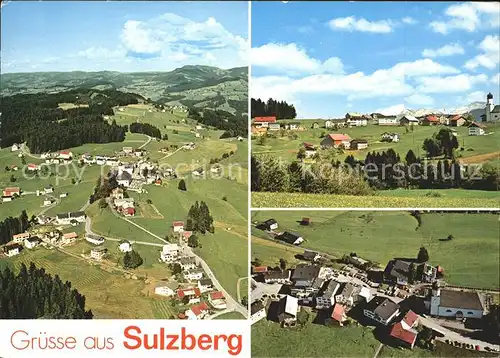 Sulzberg Vorarlberg Totalansicht Fliegeraufnahme Kat. Sulzberg