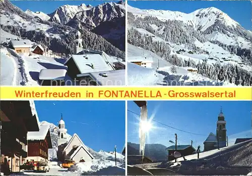 Fontanella Panorama Orts und Teilansichten Kat. Fontanella