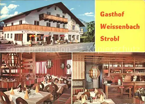 Strobl Gasthof Weissenbach Gastraeume Kat. Strobl