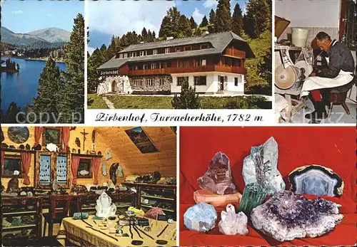 Reichenau Kaernten Berghotel Zirbenhof Turracher Hoehe Mineralien Museum Kat. Reichenau