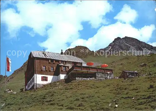 Edelhuette im Zillertal mit Ahornspitze Kat. Mayrhofen
