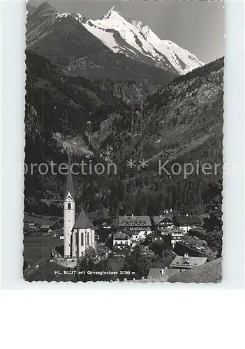 Heiligenblut Kaernten Kirche mit Grossglockner Kat. Heiligenblut