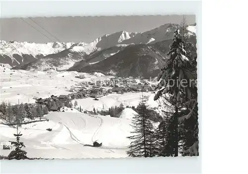 Serfaus Tirol Panorama Kat. Serfaus