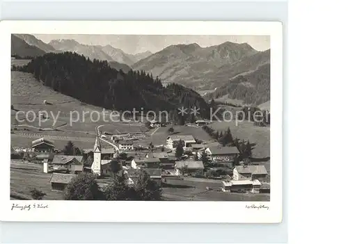 Jungholz Tirol Panorama Kat. Jungholz