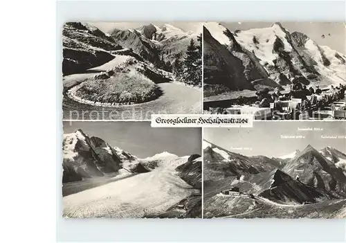 Grossglockner Hochalpenstrasse Gletscher Gasthof Terrasse Kat. Heiligenblut