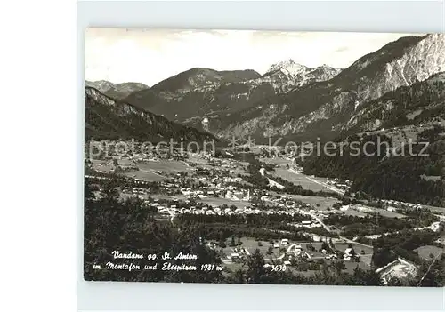 Vandans Vorarlberg mit St Anton im Montafon und Elsspitzen Kat. Vandans