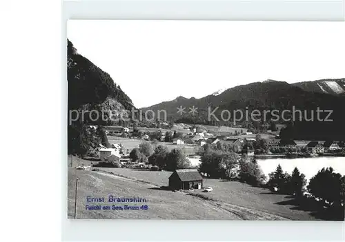 Fuschl See Salzkammergut Panorama Kat. Fuschl am See