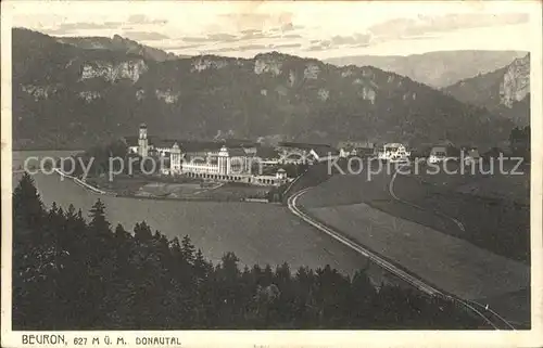 Beuron Donautal Panorama Kloster Kat. Beuron