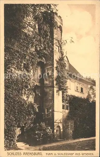 Ahrensburg Schloss Turm Schlosshof Kat. Ahrensburg