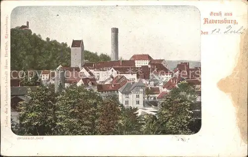 Ravensburg Wuerttemberg Teilansicht Mehlsack Wehrturm Obertor Kat. Ravensburg