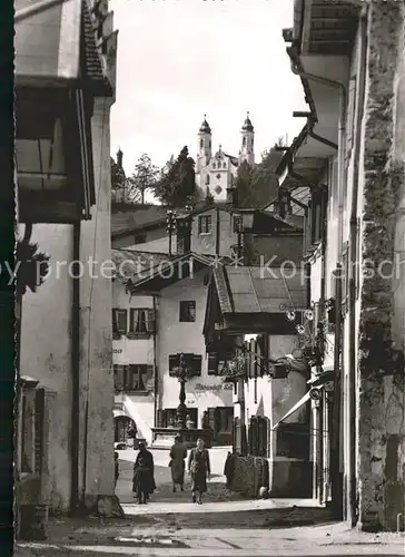 Bad Toelz Konradgasse mit Blick auf Kalvarienbergkirche Kat. Bad Toelz