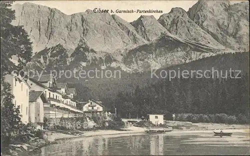 Eibsee mit Wettersteingebirge Kat. Grainau