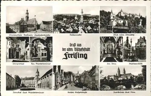 Freising Oberbayern Sehenswuerdigkeiten der Alten Bischofsstadt Kat. Freising