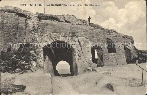 Regenstein Sachsen Oberburg Ruine Kat. Blankenburg