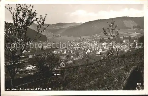 Lenzkirch Gesamtansicht Heilklimatischer Kurort Schwarzwald Kat. Lenzkirch