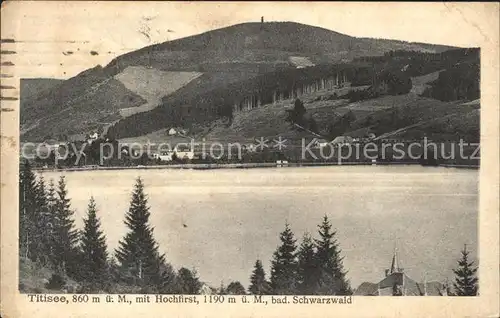 Titisee mit Hochfirst Schwarzwald Kat. Titisee Neustadt