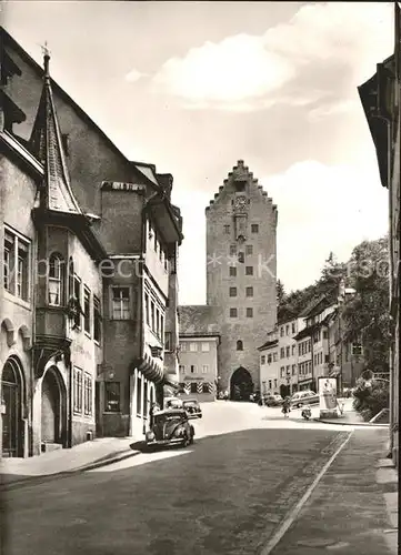 Ravensburg Wuerttemberg Marktstrasse mit Obertor Kat. Ravensburg