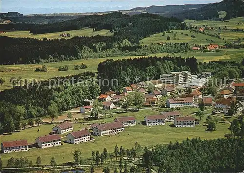 Neutrauchburg Kuranstalten Mechensee Heilklimatischer Kurort Fliegeraufnahme Kat. Isny im Allgaeu