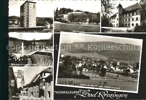 Bad Krozingen Thermalkurort Bewegungsbad Hochhaus Kurhaus Schloss Kat. Bad Krozingen